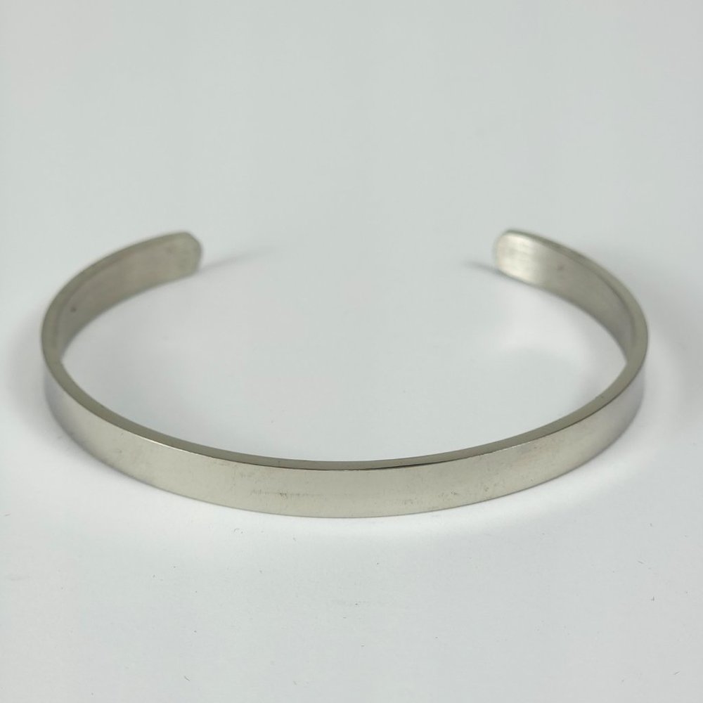 Inspirational "Nothing Can Stop You" "Keep F**king Going" Silver Tone Bracelet - Picture 3 of 5